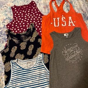 Tank top lot! Womens size small and XS. See individual pics.
